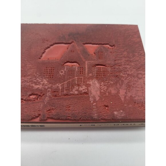 Thomas Kinkade VTG TK-112T Skater's Pond Heritage Farms Series Rubber Stamp 90s - Picture 7 of 11